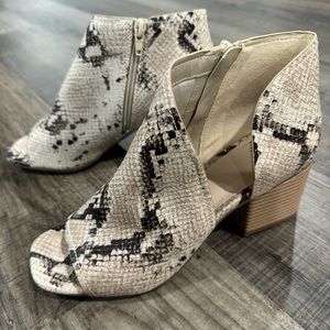 Fergalicious block heel booties